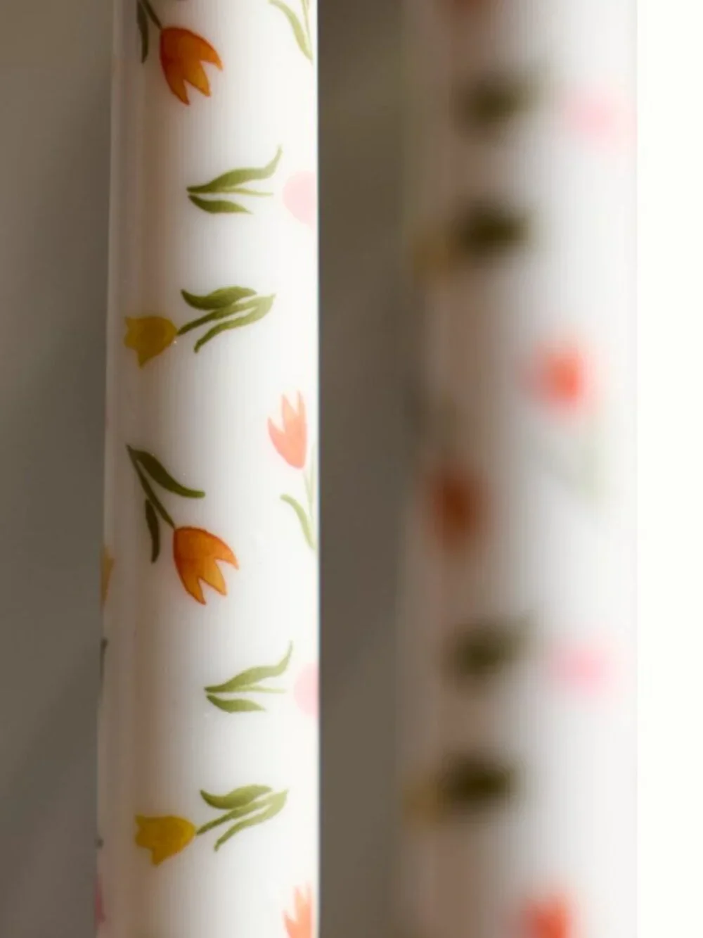 Anthropologie Flameless Tulip Taper Candles, Set of 2